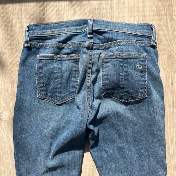 Rag and bone skinny zip crop Denium jeans - Picture 2 of 10